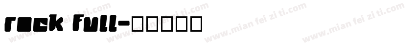 rock full字体转换